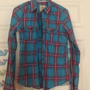 Hollister plaid shirt